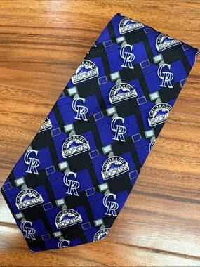 MLB by Eagle Neckwear Colorado Rockies‎ Silk Tie